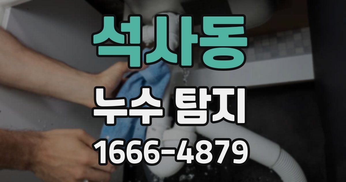 석사동 누수 탐지
