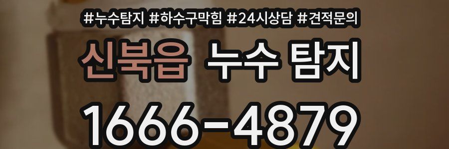 신북읍 누수 탐지
