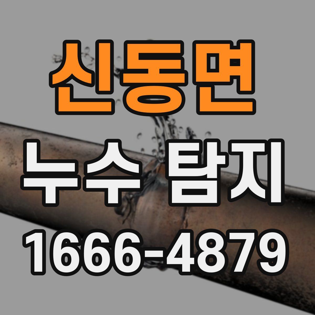 신동면 누수 탐지