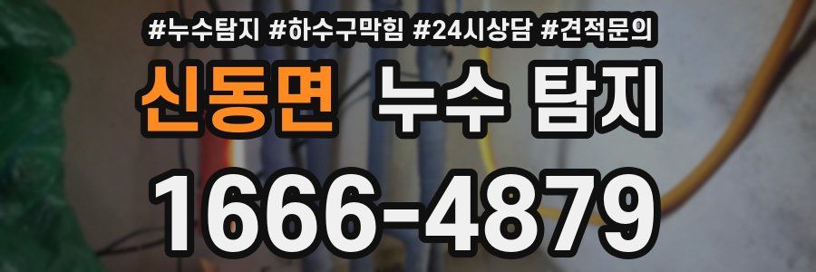 신동면 누수 탐지