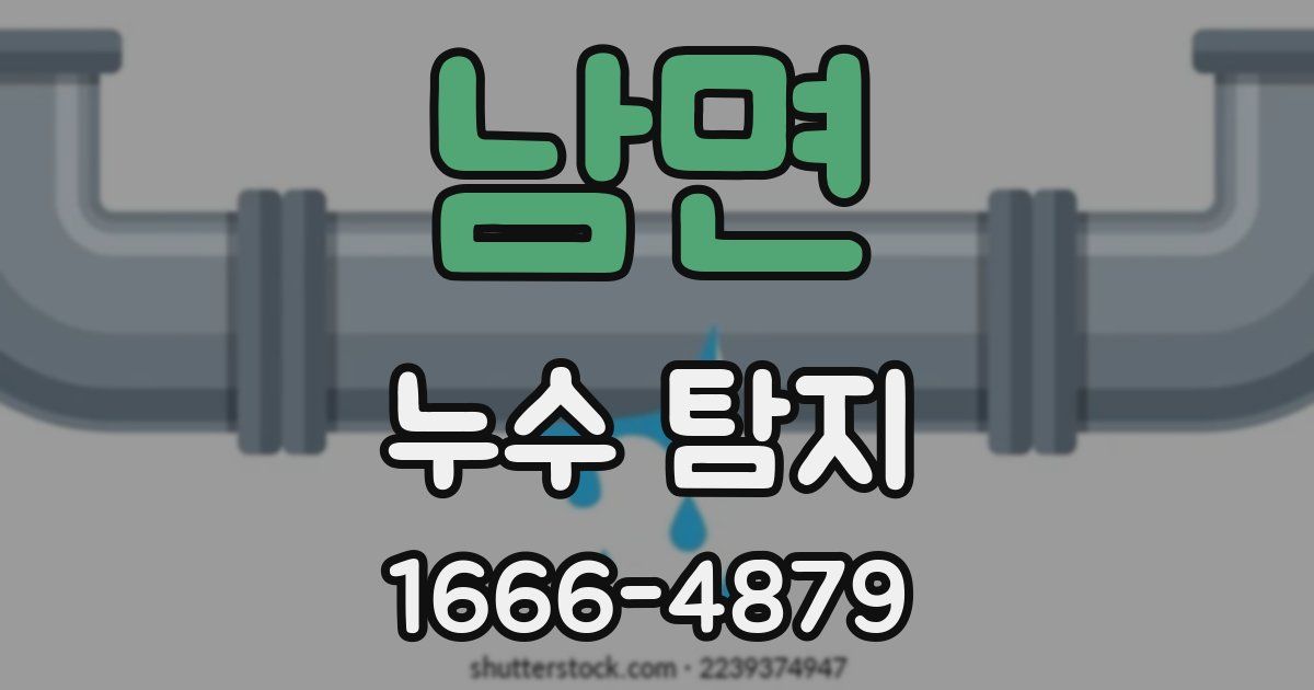 남면 누수 탐지