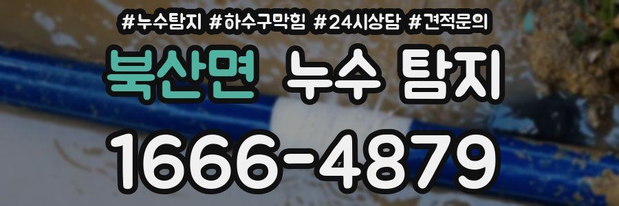 북산면 누수 탐지