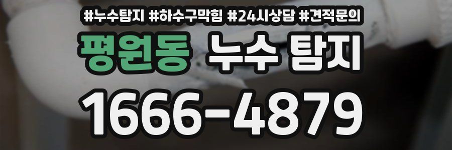 평원동 누수 탐지