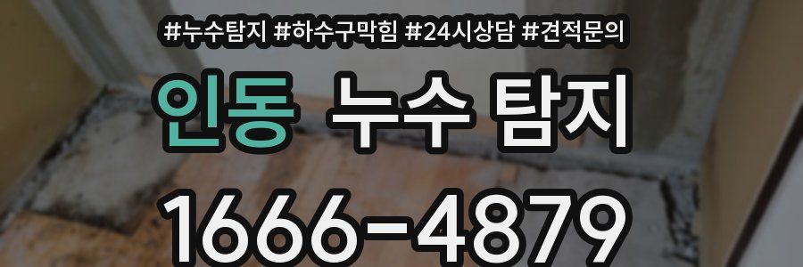 인동 누수 탐지