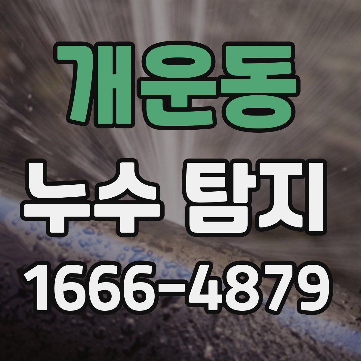 개운동 누수 탐지