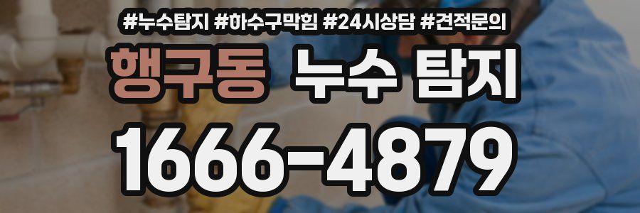 행구동 누수 탐지