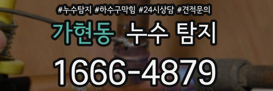 가현동 누수 탐지
