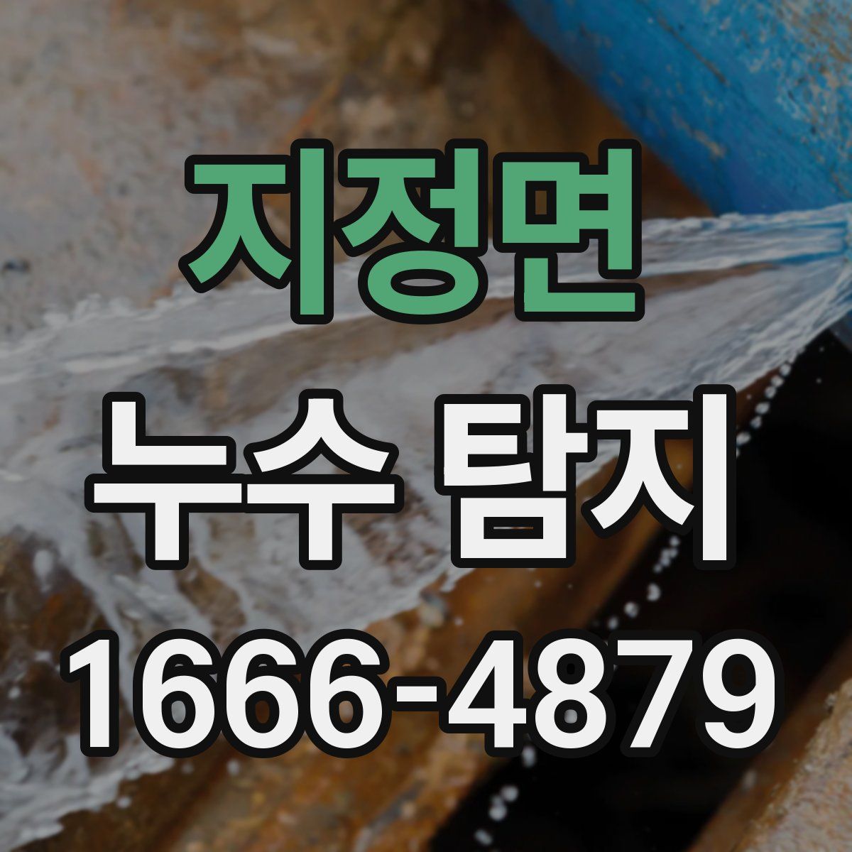 지정면 누수 탐지