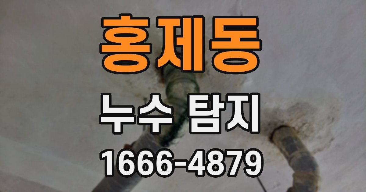 홍제동 누수 탐지