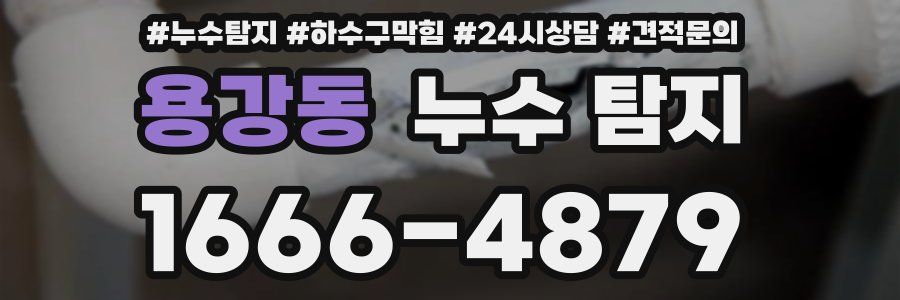 용강동 누수 탐지
