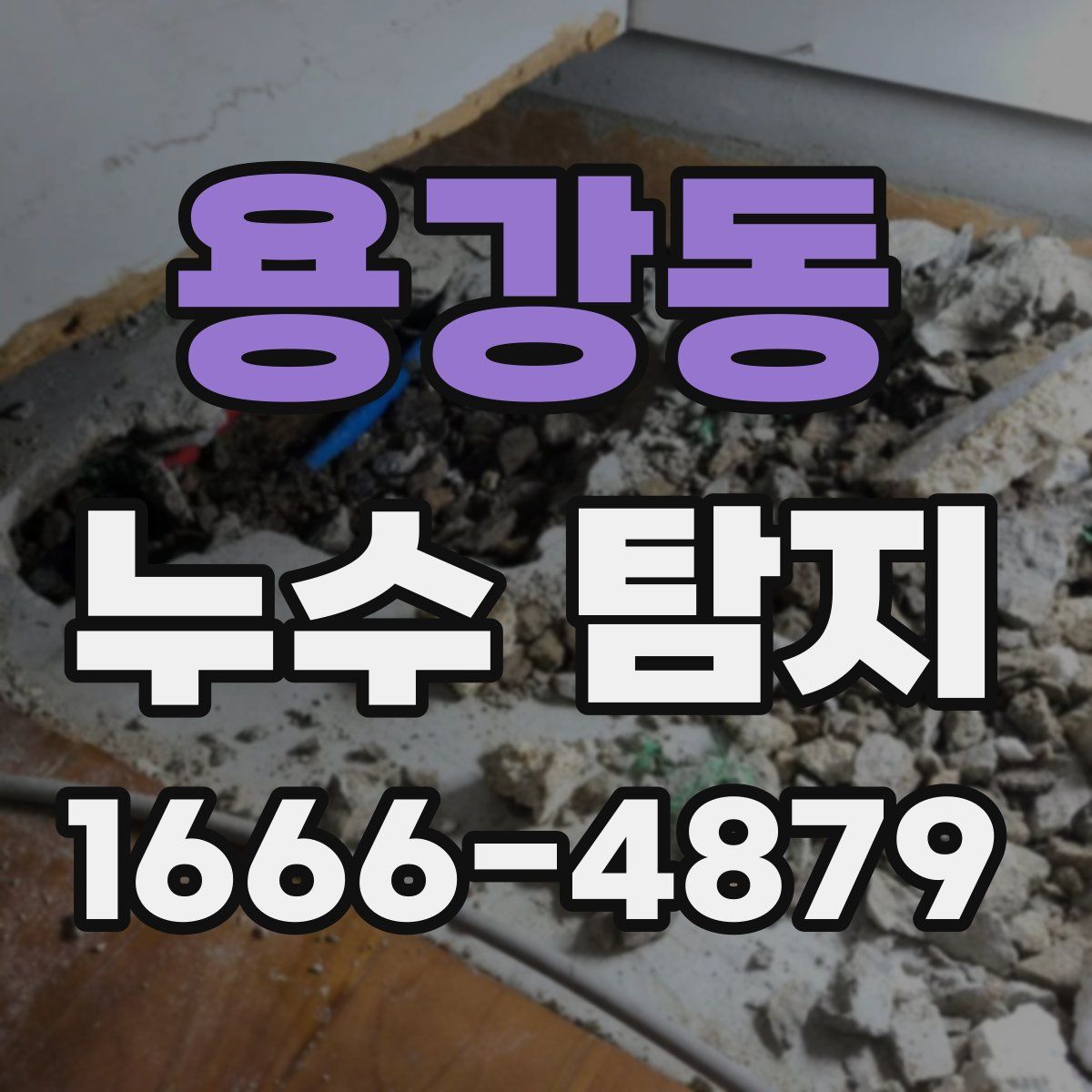 용강동 누수 탐지