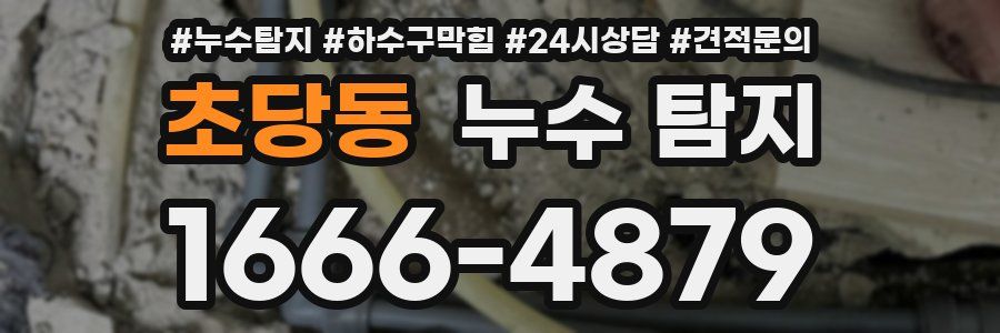 초당동 누수 탐지