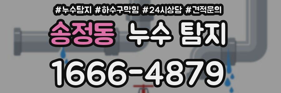 송정동 누수 탐지
