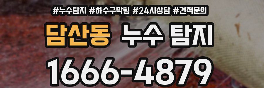 담산동 누수 탐지