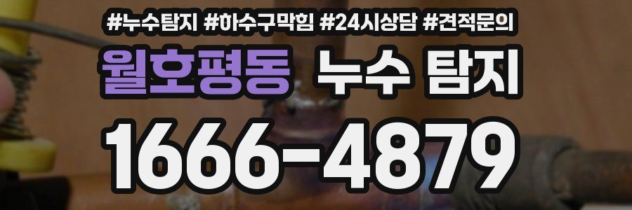 월호평동 누수 탐지