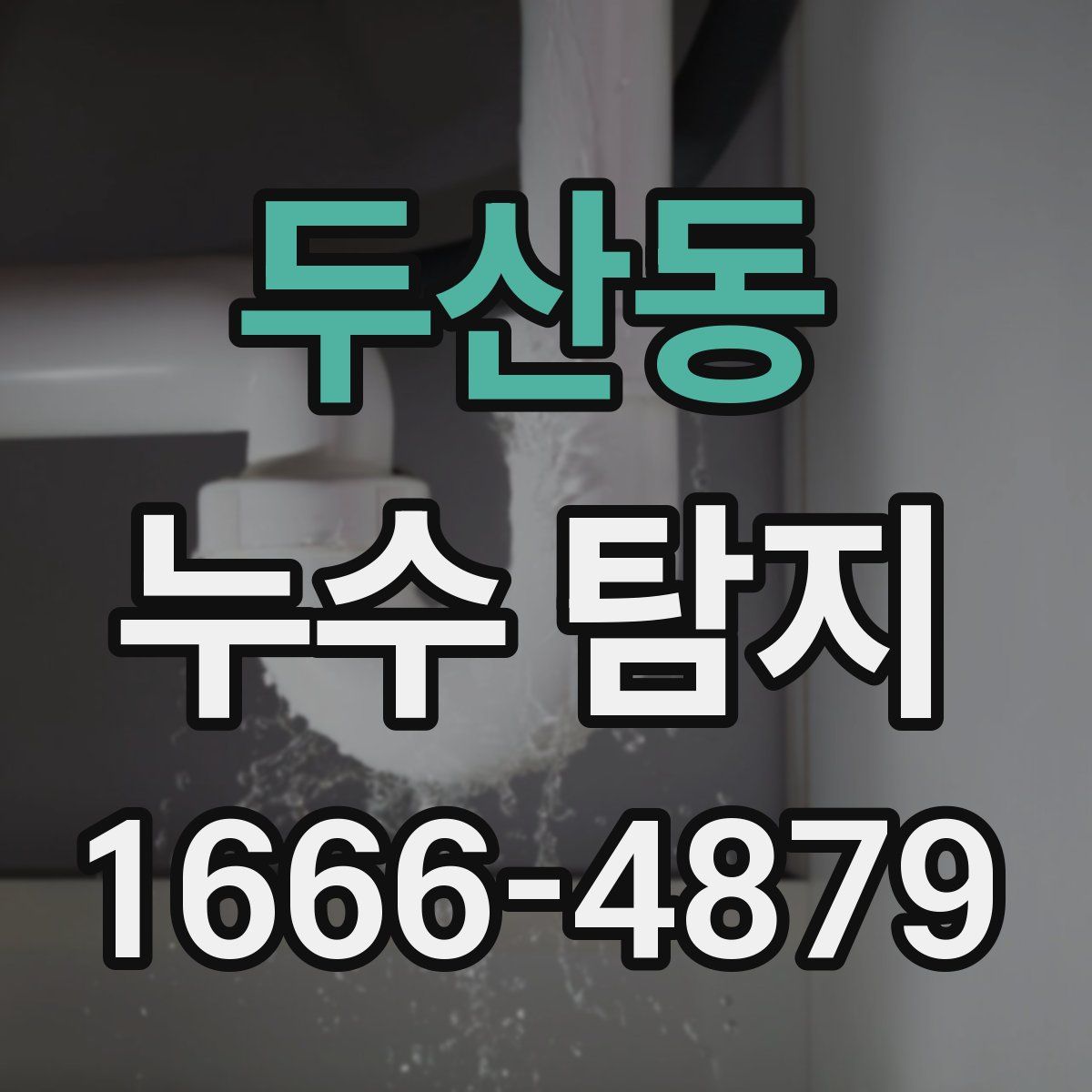 두산동 누수 탐지