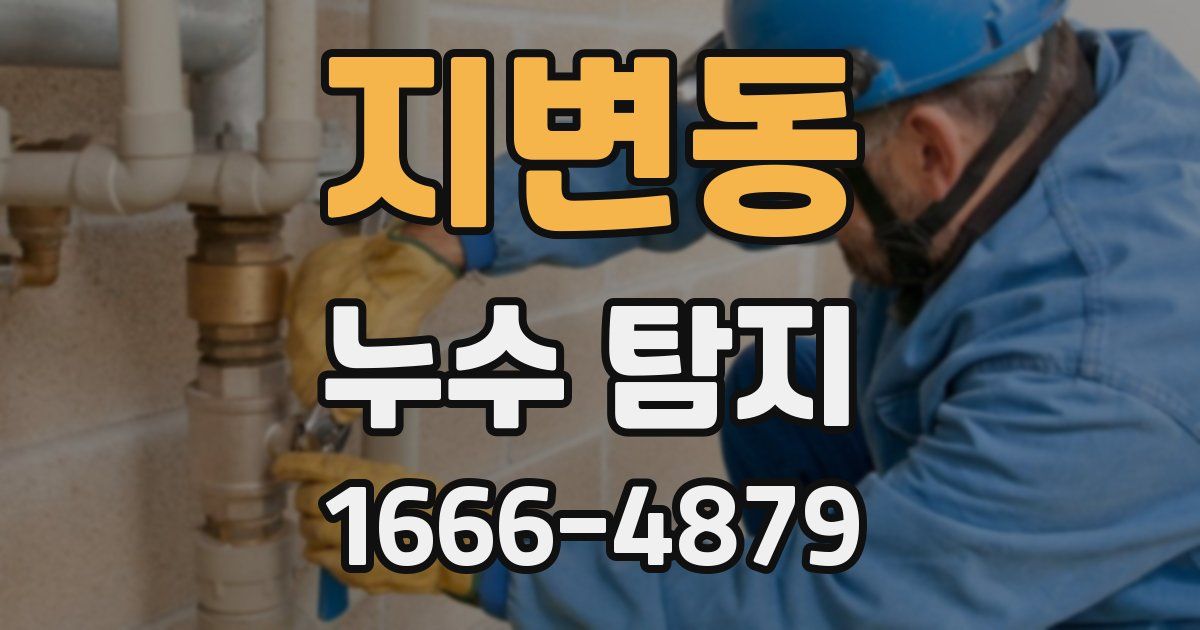 지변동 누수 탐지