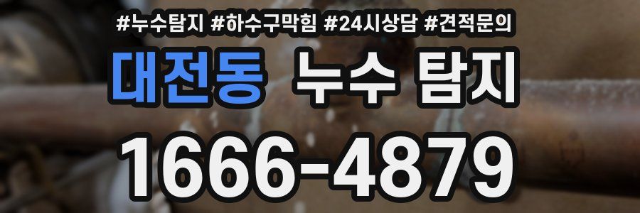 대전동 누수 탐지