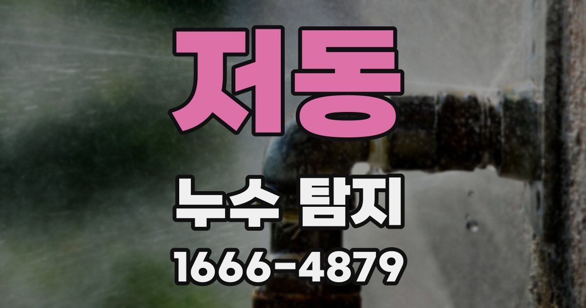 저동 누수 탐지