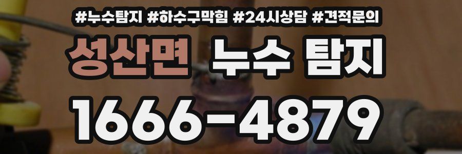 성산면 누수 탐지