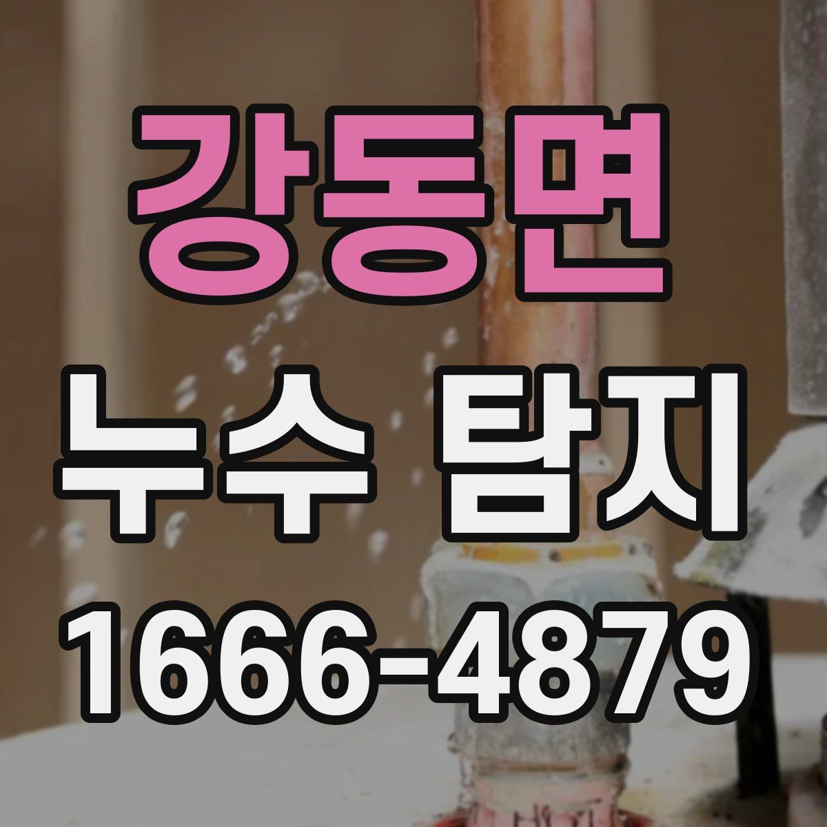 강동면 누수 탐지