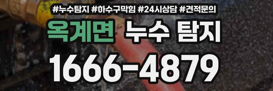 옥계면 누수 탐지