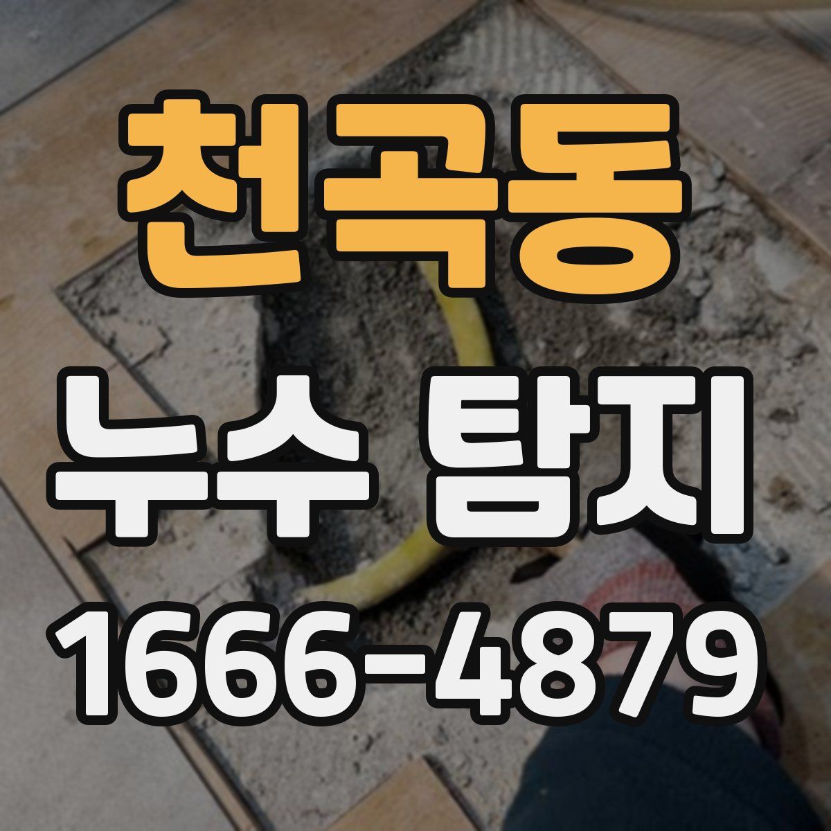천곡동 누수 탐지