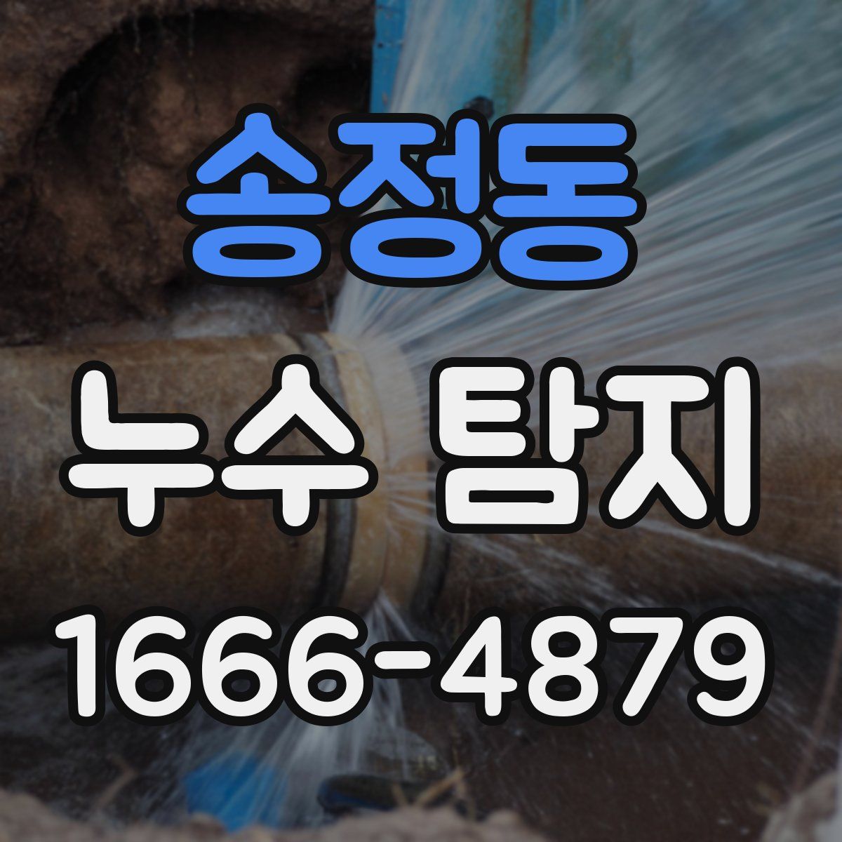 송정동 누수 탐지