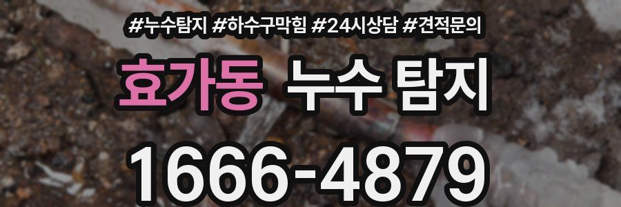 효가동 누수 탐지