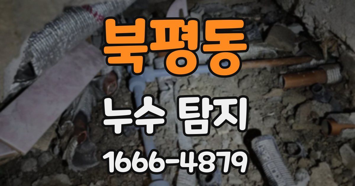 북평동 누수 탐지