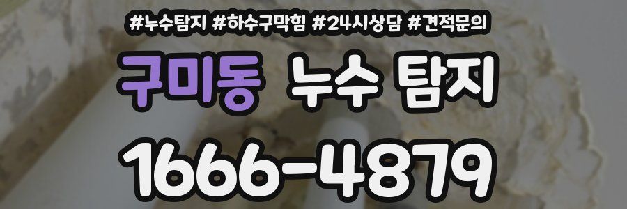 구미동 누수 탐지