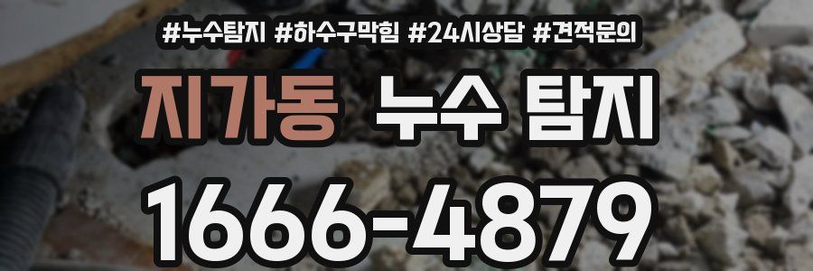 지가동 누수 탐지