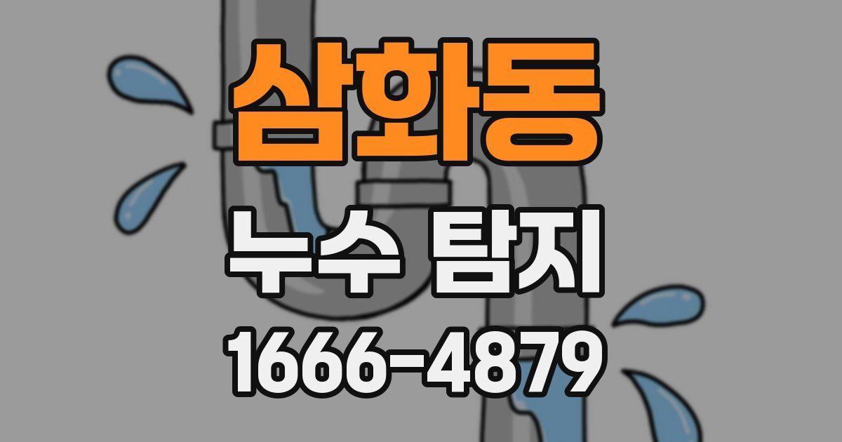 삼화동 누수 탐지