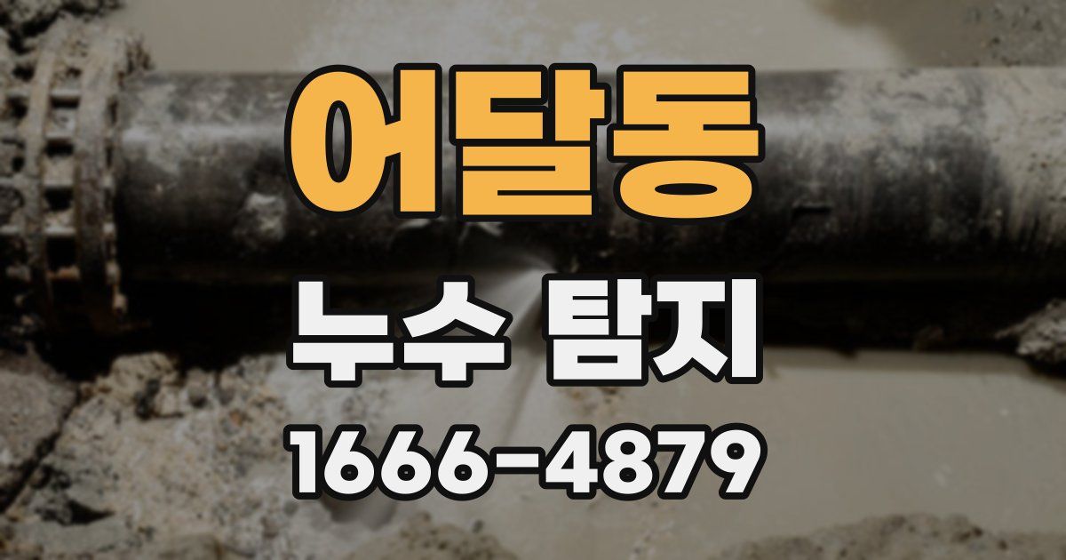 어달동 누수 탐지
