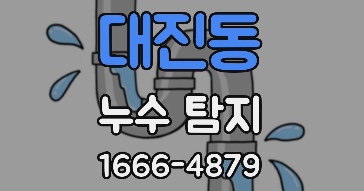 대진동 누수 탐지