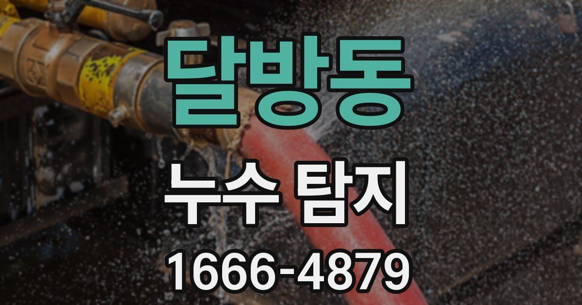 달방동 누수 탐지