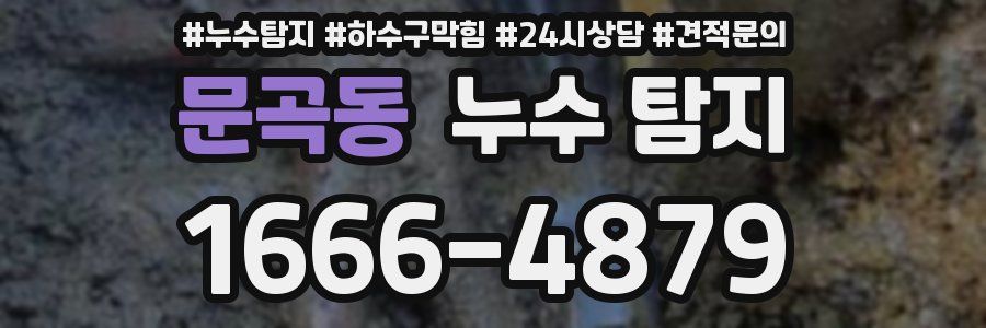 문곡동 누수 탐지