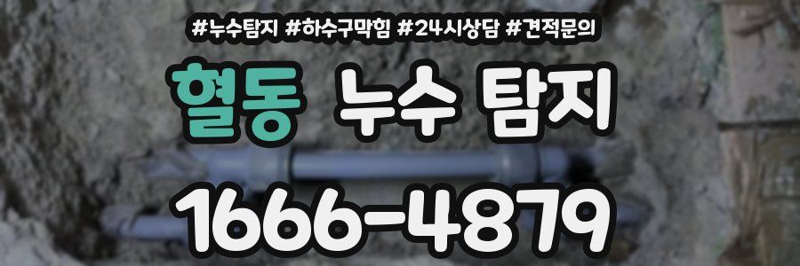 혈동 누수 탐지
