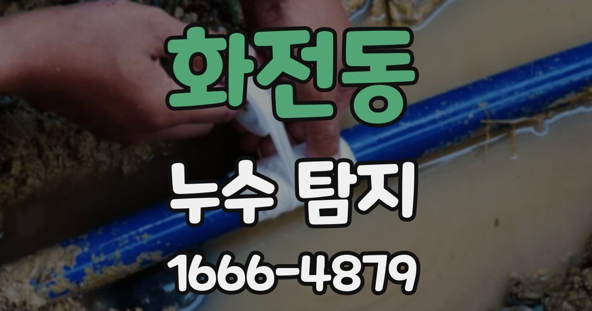 화전동 누수 탐지