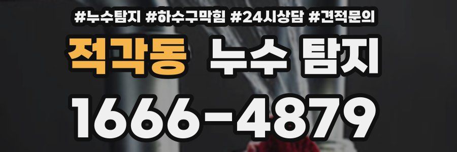 적각동 누수 탐지