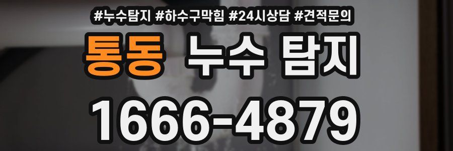 통동 누수 탐지