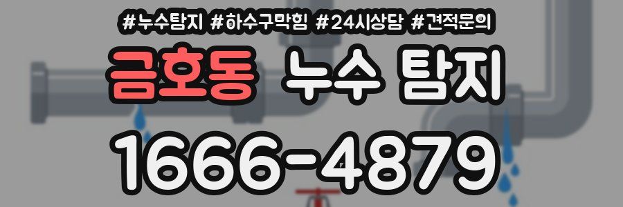 금호동 누수 탐지