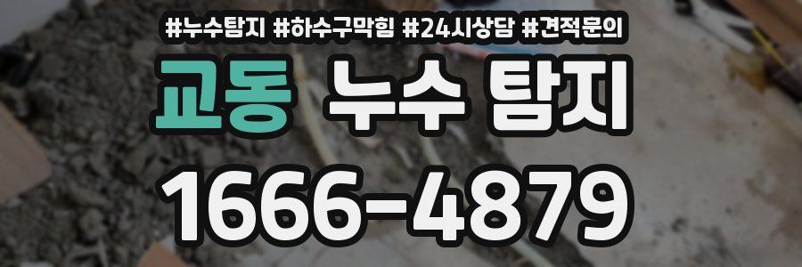 교동 누수 탐지