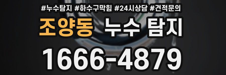 조양동 누수 탐지