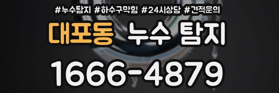 대포동 누수 탐지