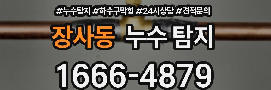 장사동 누수 탐지