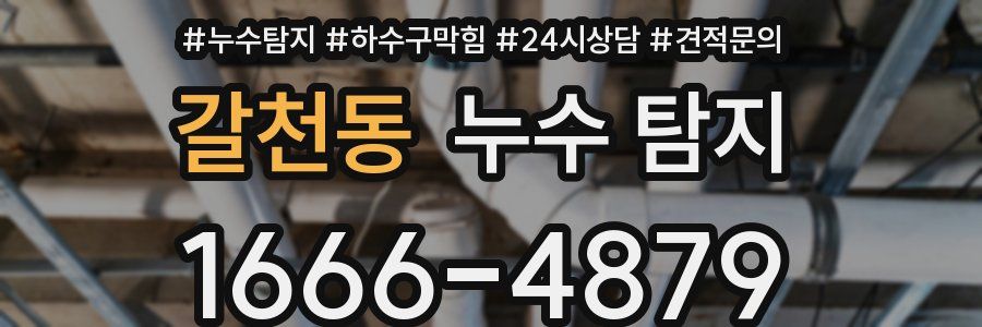 갈천동 누수 탐지