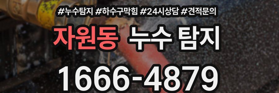 자원동 누수 탐지