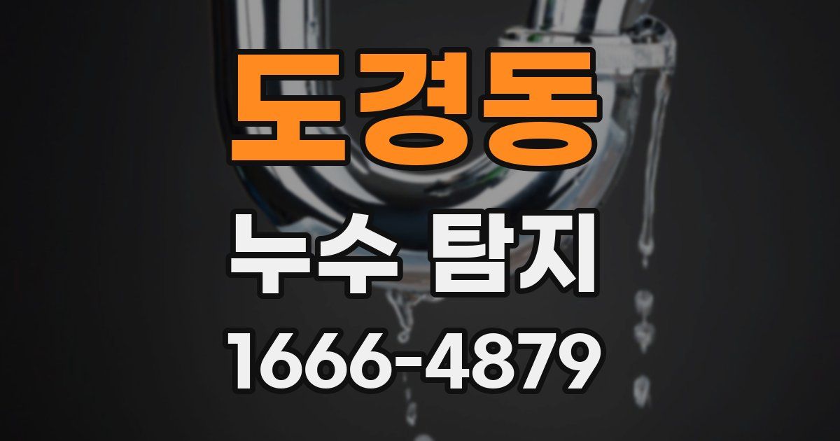 도경동 누수 탐지