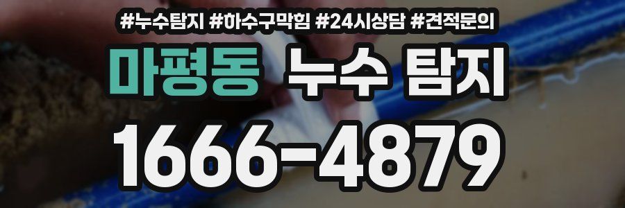 마평동 누수 탐지